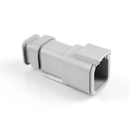 2 pcs - Amphenol Industrial, ATM Automotive Connector Socket 6 Way, Crimp Termination