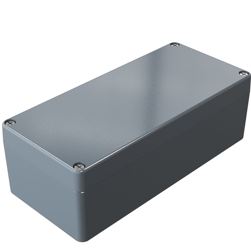 1 pcs - Rose Aluminium Standard Series Grey Die Cast Aluminium Enclosure, IP66, IK09, Grey Lid, 560 x 160 x 90mm