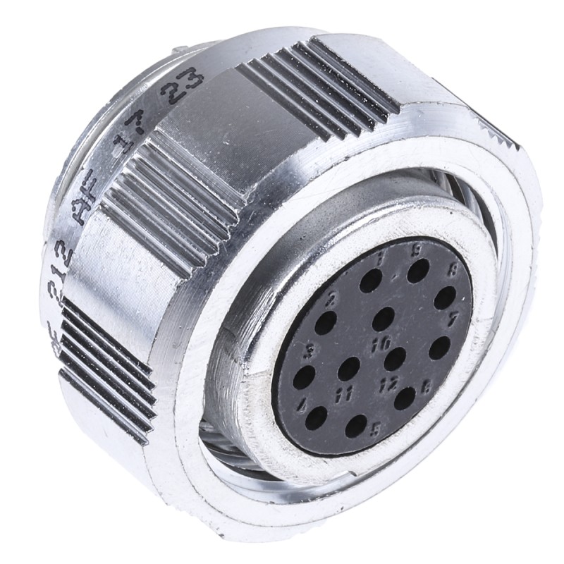 50 pcs - Amphenol Socapex Circular Connector, 12 Contacts, Cable Mount, Socket, Female, SL61 Series