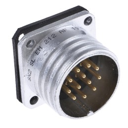50 pcs - Amphenol Socapex Circular Connector, 12 Contacts, Panel Mount, Plug, Male, SL61 Series