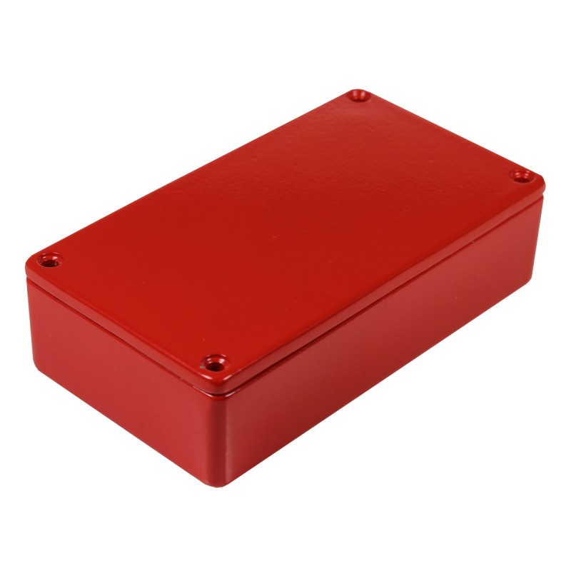 1 pcs - CAMDENBOSS 5000 Series Red Die Cast Aluminium Enclosure, IP54, Red Lid, 112 x 62 x 31mm
