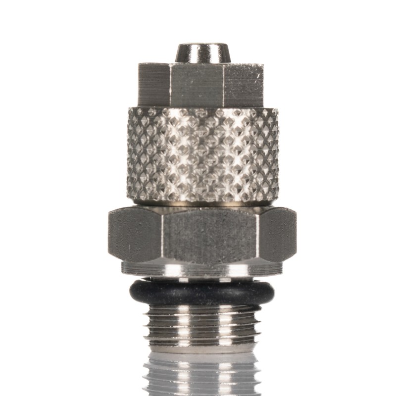5 pcs - RS PRO Straight Threaded Adaptor, G 1/4 Male to Push In 6 mm, Threaded-to-Tube Connection Style