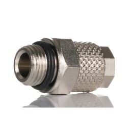 5 pcs - RS PRO Straight Threaded Adaptor, G 1/4 Male to Push In 6 mm, Threaded-to-Tube Connection Style