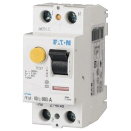 1 pcs - Eaton RCD, 16A, 2 Pole, 30mA, Type A