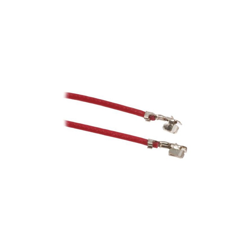 200 pcs - HARWIN Female M40 to Unterminated Crimped Wire, 150mm, 0.08mm², Red