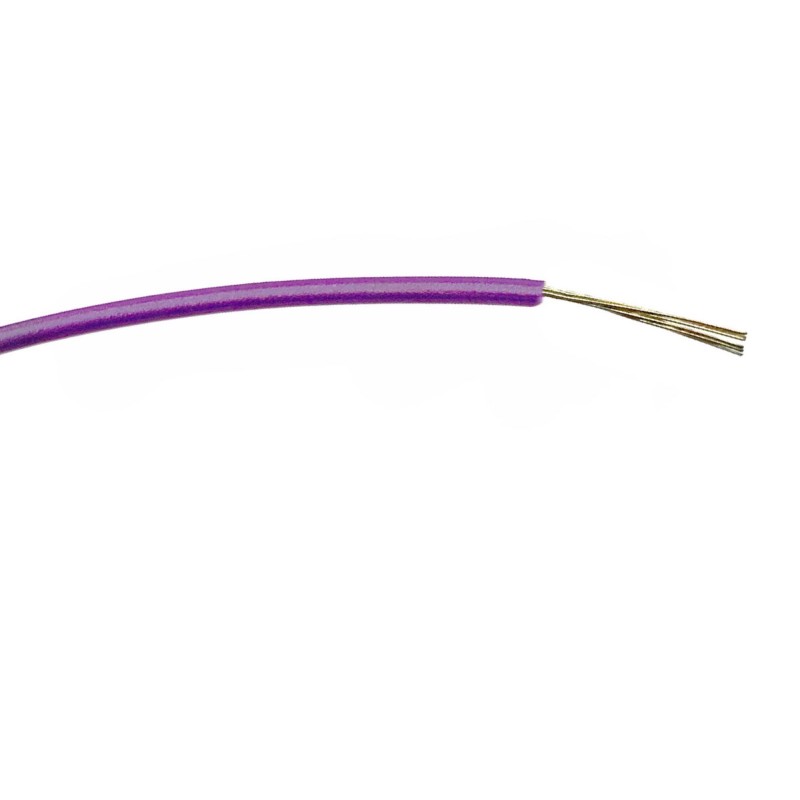 1 Reel of 100 M - RS PRO Purple 0.22 mm² Hook Up Wire, 7/0.2 mm, 100m, PVC Insulation