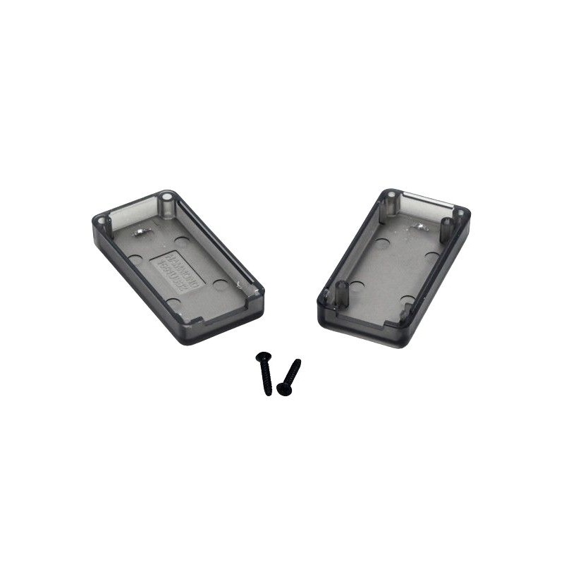 1 pcs - Hammond 1551 Series Smoked Translucent ABS Enclosure, IP54, Smoked Translucent Lid, 50 x 25 x 15mm