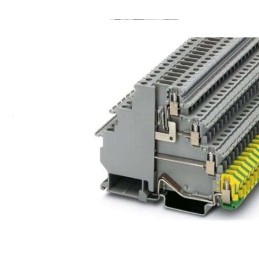 50 pcs - Phoenix Contact 5-D/TG/D/PE, VIOK 1 Series Grey Terminal Block, 2.5mm², 4-Level, Screw Termination