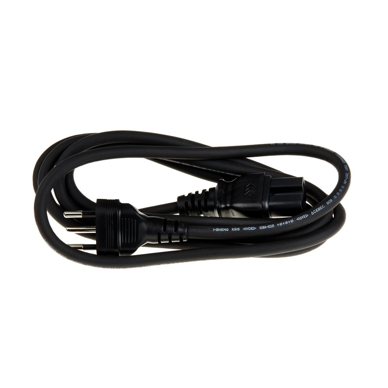 1 pcs - RS PRO IEC C15 Socket to Type J Swiss Plug Power Cord, 2m