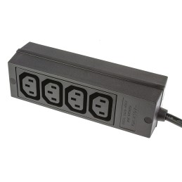 10 pcs - IEC C13 4 Gang Power Distribution Unit, 2m Cable, 10A, 250 V ac