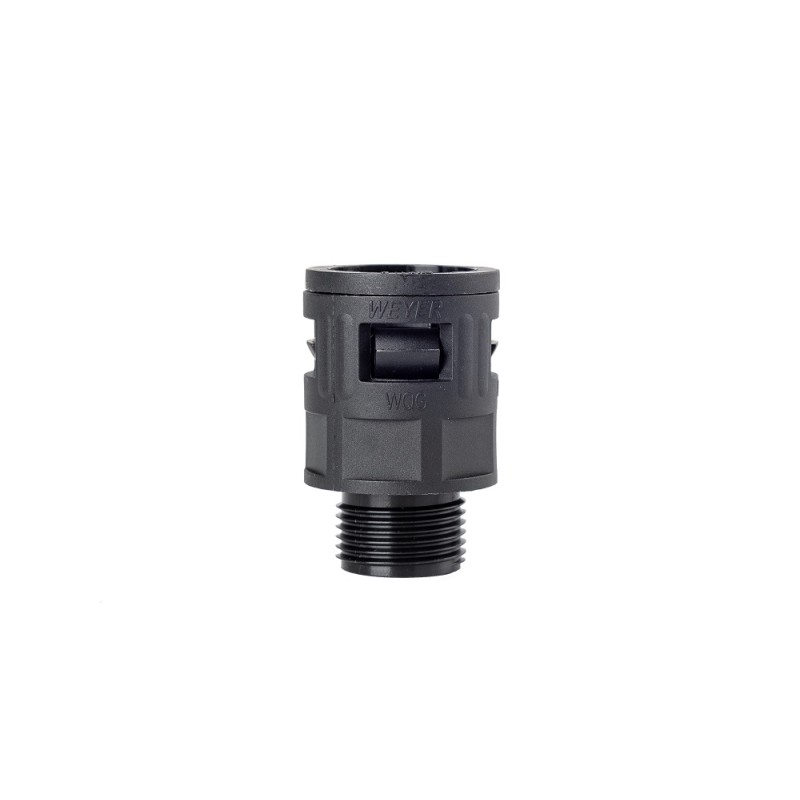 5 pcs - RS PRO Fixed Straight, Conduit Fitting, 17mm Nominal Size, M20 x 1.5, Polyamide, Black