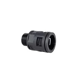 5 pcs - RS PRO Fixed Straight, Conduit Fitting, 17mm Nominal Size, M20 x 1.5, Polyamide, Black