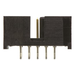 1 pcs - TE Connectivity AMP-LATCH Series, 2.54mm Pitch, 10 Way 2 Row Shrouded Straight PCB Header, Through Hole