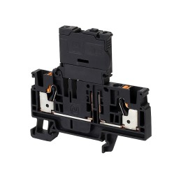 50 pcs - Rockwell Automation 1492-P Series Black Fused DIN Rail Terminal