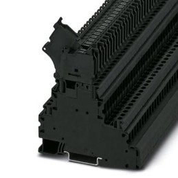 50 pcs - Phoenix Contact UT 4 - L/HESILED Series Black Fused DIN Rail Terminal, 4mm², Double-Level, Fused, ATEX, IECEx