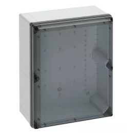 1 pcs - Spelsberg Grey Polycarbonate General Purpose Enclosure, IP66, IP67, IK09, Transparent Lid, 500 x 400 x 226mm