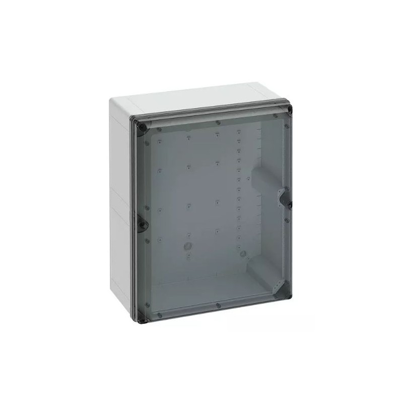 1 pcs - Spelsberg Grey Polycarbonate General Purpose Enclosure, IP66, IP67, IK09, Transparent Lid, 500 x 400 x 226mm