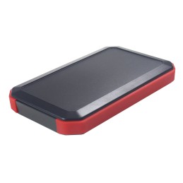 1 pcs - Takachi Electric Industrial WH Series Black, Red ABS Handheld Enclosure, Integral Battery Compartment, 88 x 146 x 20mm