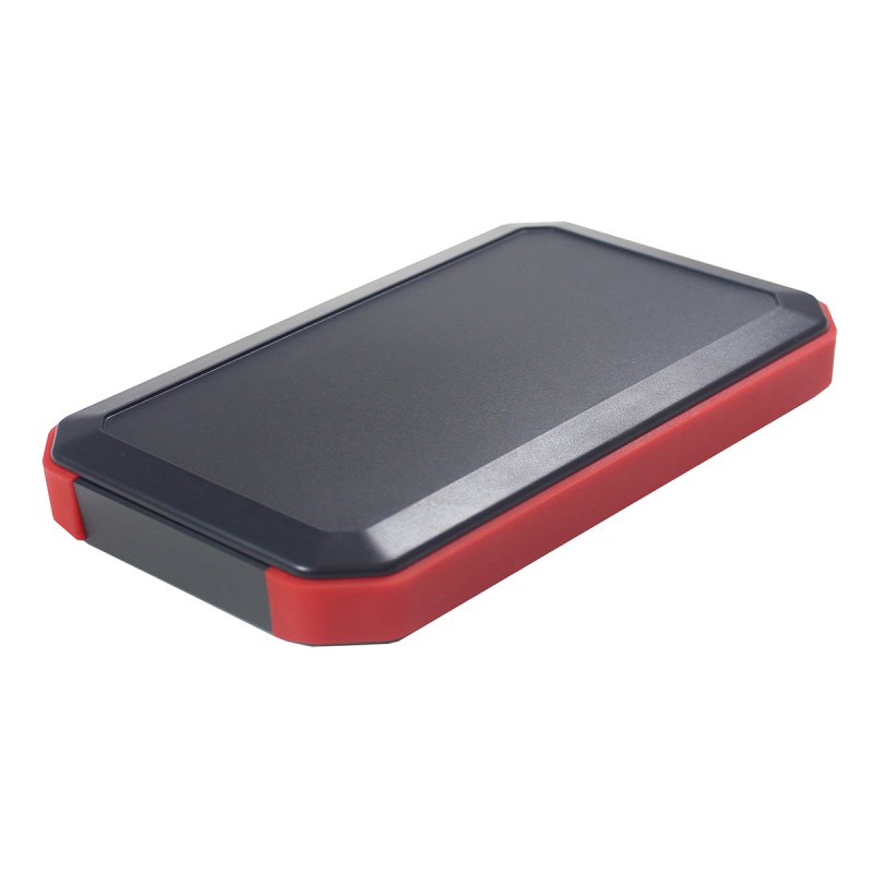 1 pcs - Takachi Electric Industrial WH Series Black, Red ABS Handheld Enclosure, Integral Battery Compartment, 88 x 146 x 20mm