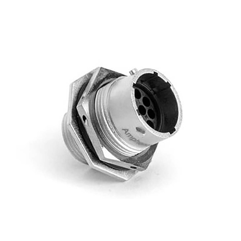 100 pcs - Amphenol Industrial Circular Connector, 12 Contacts, Cable Mount, Plug, IP67, Ecomate RM Series