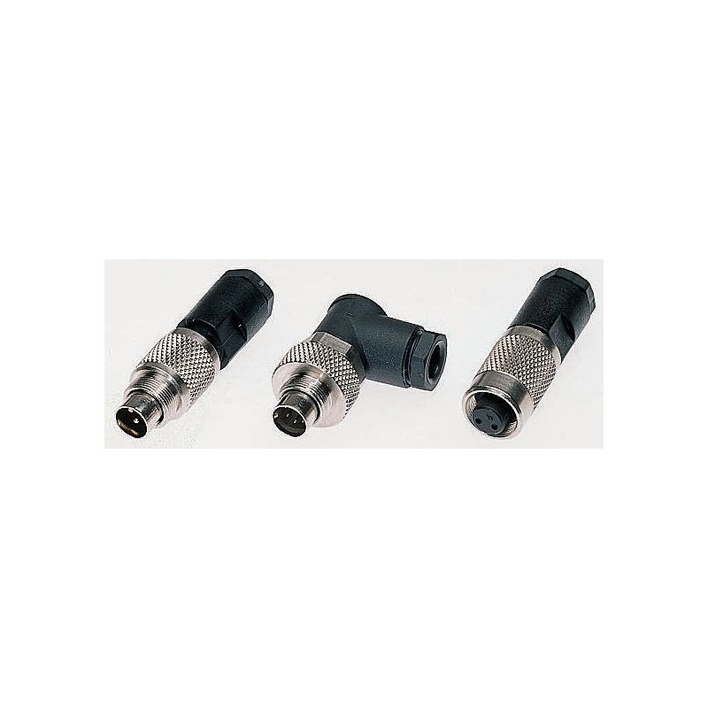 100 pcs - Binder Circular Connector, 8 Contacts, Cable Mount, M9 Connector, Plug, Male, IP67, 712 Series