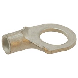 50 pcs - TE Connectivity, SOLISTRAND Uninsulated Ring Terminal, M6 (1/4) Stud Size, 1.65mm² to 4.17mm² Wire Size