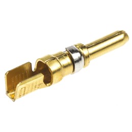 100 pcs - TE Connectivity Male Crimp Circular Connector Contact, Contact Size 8, Wire Size 14 12 AWG