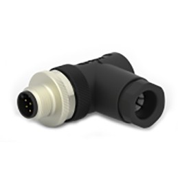 100 pcs - TE Connectivity Circular Connector, 8 Contacts, Cable Mount, M12 Connector, Socket, Male, IP67, T411 Series