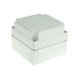 1 pcs - Fibox Grey ABS Enclosure, IP66, IP67, 130 x 130 x 100mm