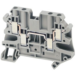 50 pcs - Schneider Electric TRV Series Grey Feed Through Terminal Block, 4mm², Screw Termination, ATEX