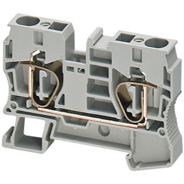 50 pcs - Schneider Electric TRR Series Grey Feed Through Terminal Block, 10mm², Spring Termination, ATEX