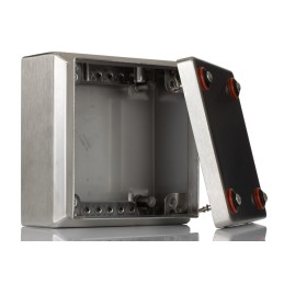 1 pcs - Rittal KEL Series 304 Stainless Steel Wall Box, IP66, ATEX, IECEx, 150 mm x 150 mm x 80mm
