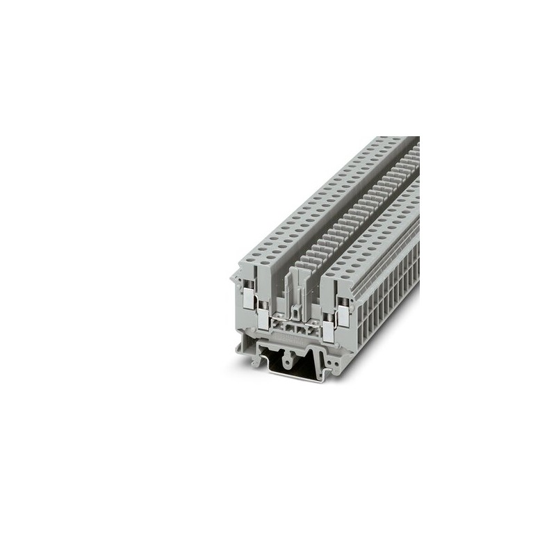 50 pcs - Phoenix Contact UDK 4-TG Series Grey Disconnect Terminal Block, 4mm², Single-Level, Screw Termination