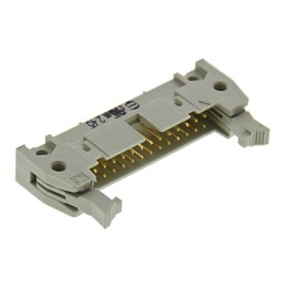 100 pcs - Harting SEK 18 Series Right Angle Through Hole PCB Header, 26 Contact(s), 2.54mm Pitch, 2 Row(s), Shrouded