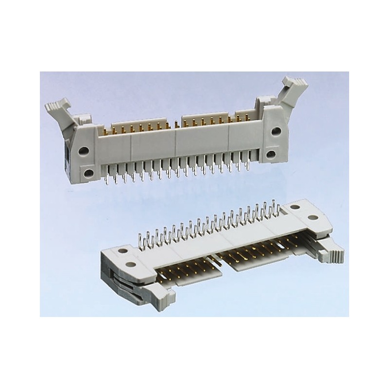 100 pcs - Harting SEK 18 Series Straight Through Hole PCB Header, 16 Contact(s), 2.54mm Pitch, 2 Row(s), Shrouded