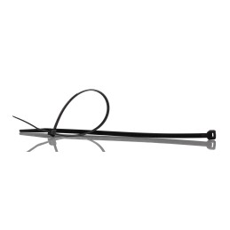 1 Bag of 100 - RS PRO Cable Tie, 200mm x 4.6 mm, Black PP, Pk-100