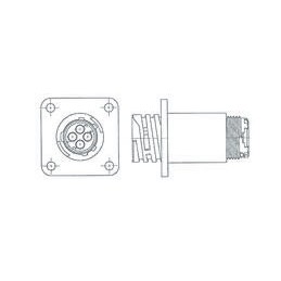 1 Bag of 1 - TE Connectivity Circular Connector, 24 Contacts, Panel Mount, Plug, Male, CPC Series 1 Series