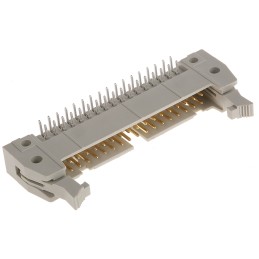 100 pcs - Harting SEK 18 Series Right Angle Through Hole PCB Header, 34 Contact(s), 2.54mm Pitch, 2 Row(s), Shrouded
