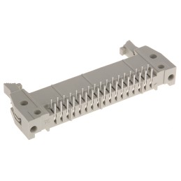 100 pcs - Harting SEK 18 Series Right Angle Through Hole PCB Header, 34 Contact(s), 2.54mm Pitch, 2 Row(s), Shrouded