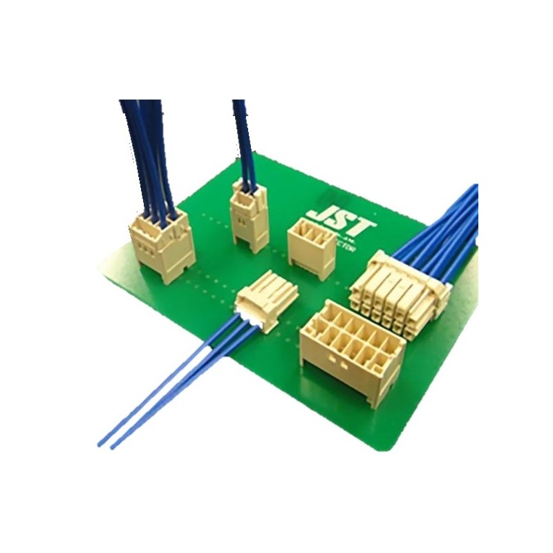 50 pcs - JST, BNI Connector Housing, 3.3mm Pitch, 2 Way, 1 Row