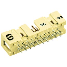 100 pcs - Harting SEK 18 Series Straight Through Hole PCB Header, 34 Contact(s), 2.54mm Pitch, 2 Row(s), Shrouded