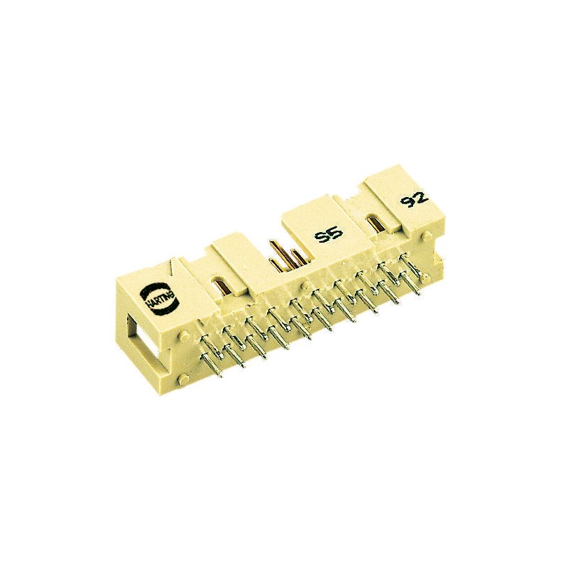 100 pcs - Harting SEK 18 Series Straight Through Hole PCB Header, 34 Contact(s), 2.54mm Pitch, 2 Row(s), Shrouded