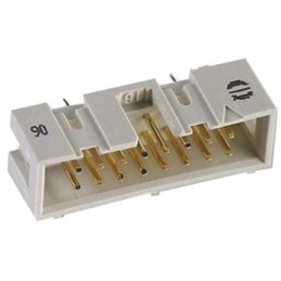100 pcs - Harting SEK 18 Series Straight Through Hole PCB Header, 16 Contact(s), 2.54mm Pitch, 2 Row(s), Shrouded