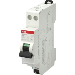 1 pcs - ABB SN201 MCB, 1P+N, 20A Curve C, 230V AC, 4.5 kA Breaking Capacity
