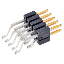 1 pcs - Samtec FTSH Series Right Angle Surface Mount Pin Header, 10 Contact(s), 1.27mm Pitch, 2 Row(s), Unshrouded