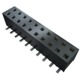 1 pcs - Samtec SSM Series PCB Socket, 6-Contact, 2-Row, 2.54mm Pitch