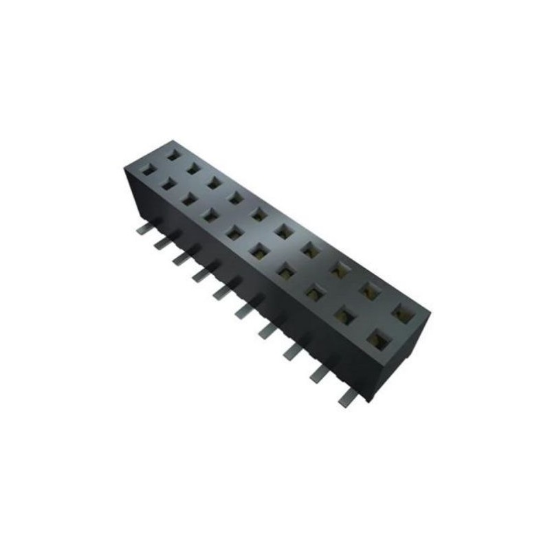 1 pcs - Samtec SSM Series PCB Socket, 6-Contact, 2-Row, 2.54mm Pitch