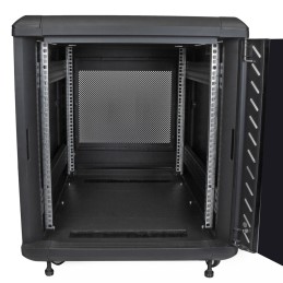 1 pcs - StarTech.com Black 12U Server Rack , 603 x 663 x 900mm