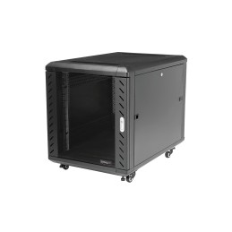 1 pcs - StarTech.com Black 12U Server Rack , 603 x 663 x 900mm