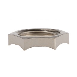 1 Pack of 5 - Lapp Silver Nickel Plated Brass Cable Gland Locknut, M16 Thread